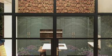 Heritage astragal-bar panel